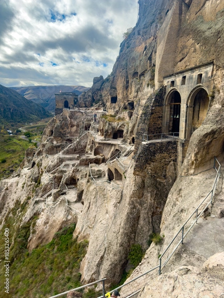 Obraz Ancient Vardzia Cave Monastery Complex Excavated in Rock Georgia