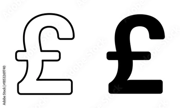 Obraz Pound Currency Icon Vector