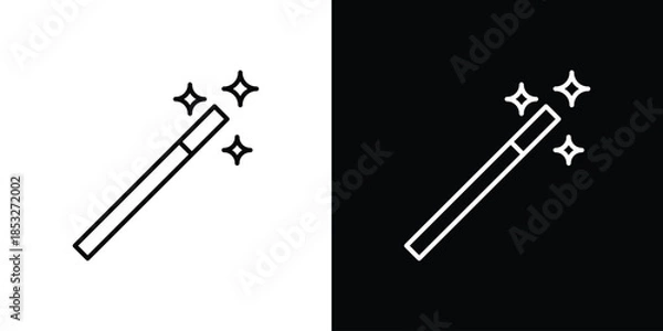 Obraz Wand icons for UI elements. High-quality vector illustration.