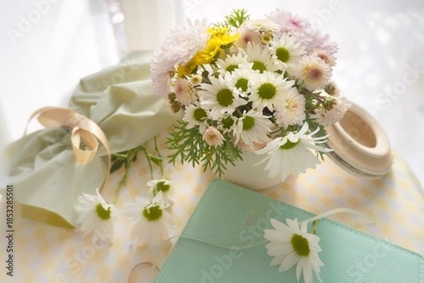 Obraz wedding bouquet on the table