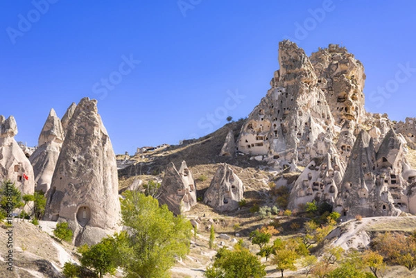 Obraz カッパドキアの顔のように見えるウチヒサール城