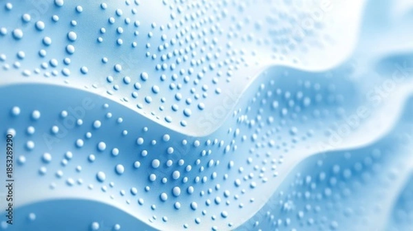 Obraz soft blue gradient background with snow-like dots