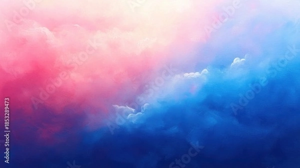Obraz vibrant blue-pink gradient with glowing softness