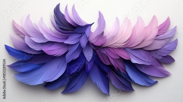 Obraz violet gradient with minimalistic feathered edges