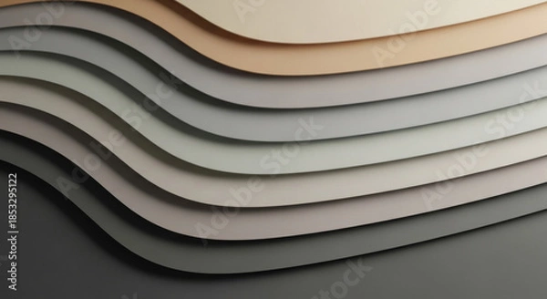 Obraz Minimalist Abstract Layered Paper Background