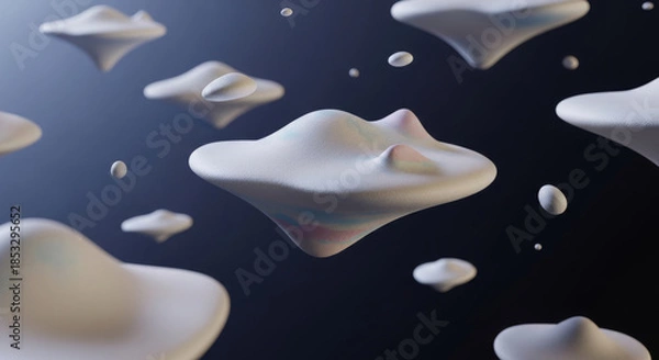 Obraz Abstract Floating Foam Islands