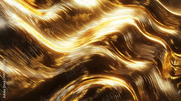 Obraz gold luxury motion wave texture background, glow, sparkle