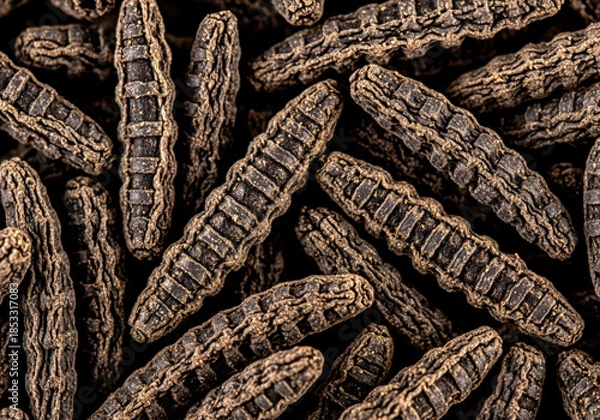 Obraz Dried soldier fly larvae