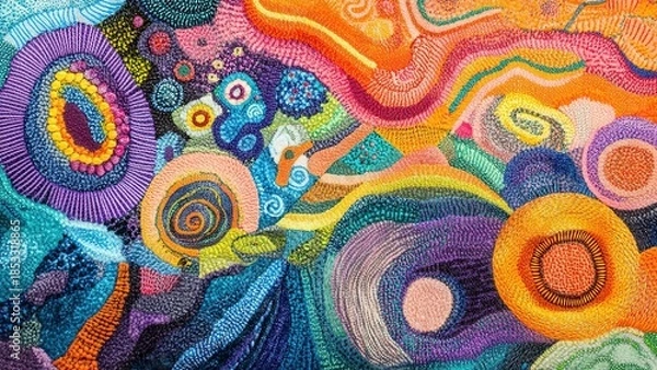 Obraz colorful watercolor scribble texture background, abstract