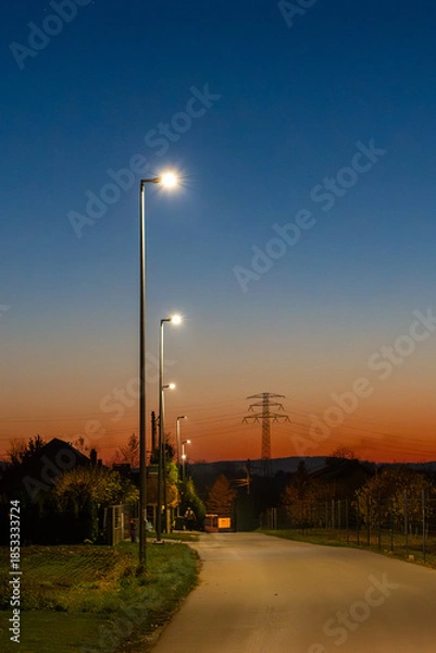 Obraz sunset over the road