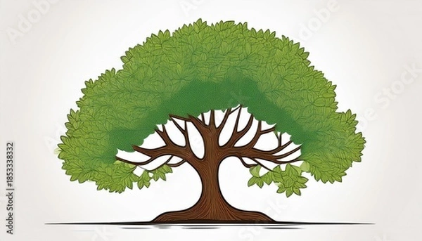 Fototapeta tree isolated on white background