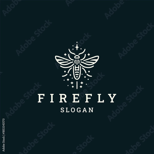 Obraz Firefly logo icon design template vector illustration