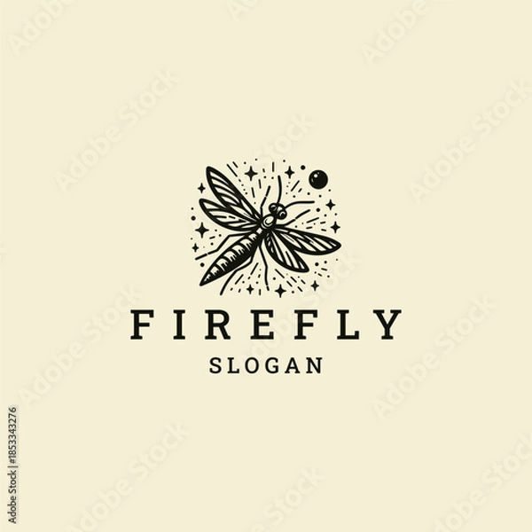 Obraz Firefly logo icon design template vector illustration
