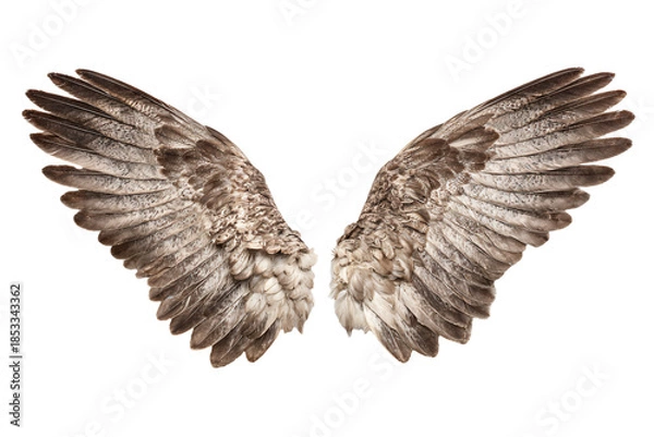 Obraz Isolated Bird Wings on White Background