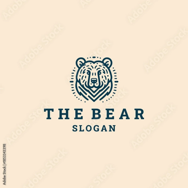 Obraz Bear logo icon design template vector illustration