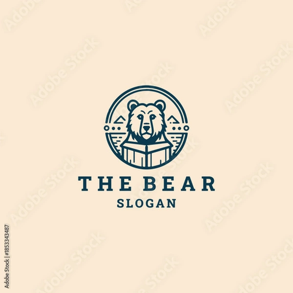 Obraz Bear logo icon design template vector illustration
