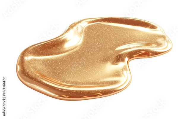 Obraz Glossy Abstract Gold Liquid Shape