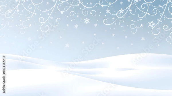 Obraz Minimal Snow Background (Vector)