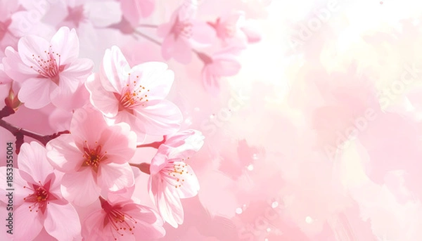 Obraz cherry blossom background