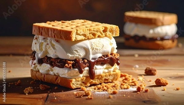 Obraz Stacked ice cream delight