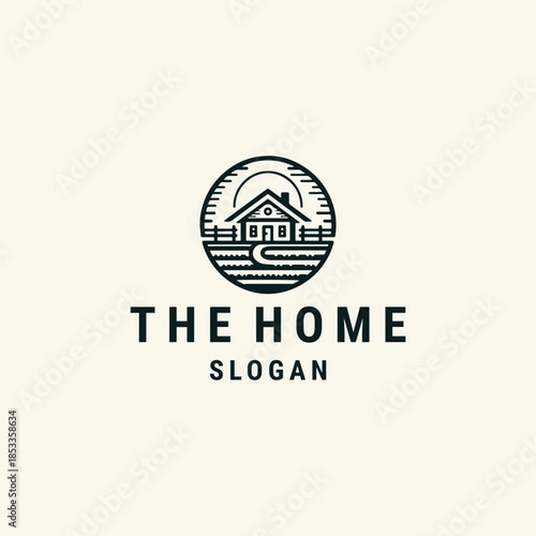 Obraz Home logo design template vector illustration