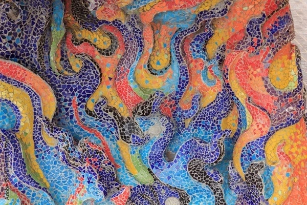 Fototapeta Abstract colorful tile background.