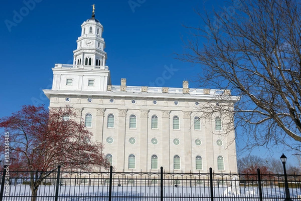 Obraz Nauvoo IL temple  in the winter