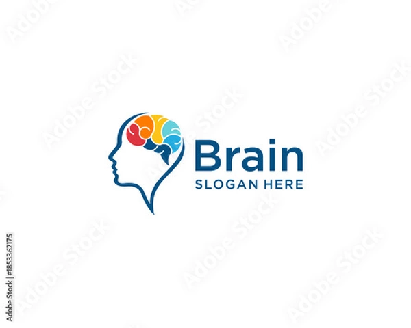 Obraz Brain logo