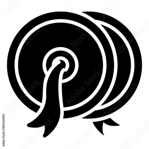 Obraz Cymbals Solid Icon