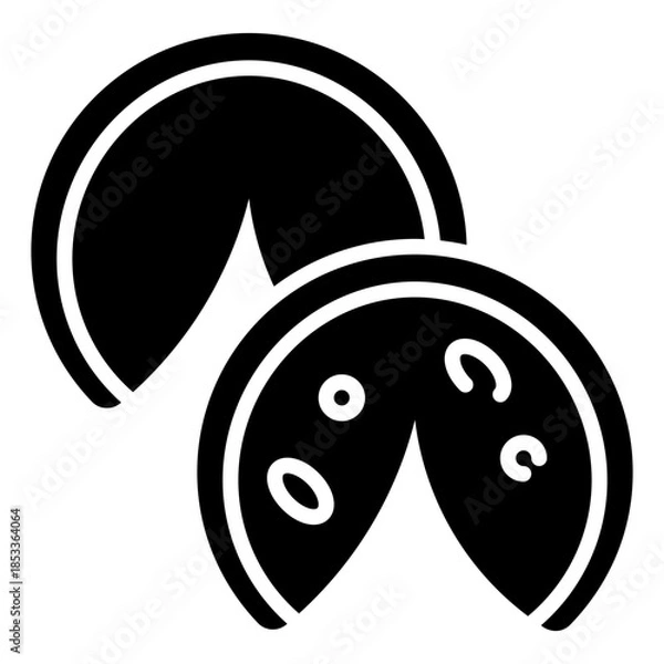Obraz Fortune Cookies Solid Icon