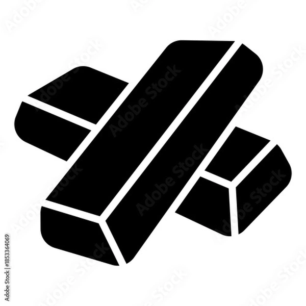 Obraz Gold Solid Icon