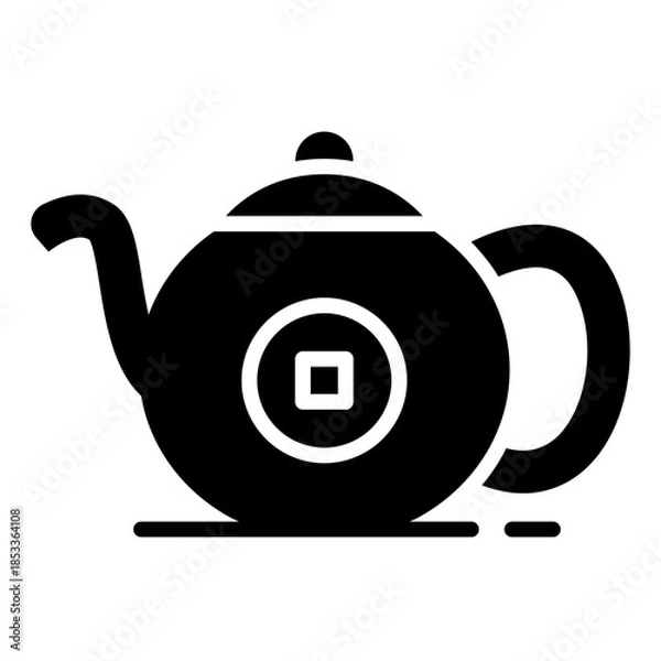 Obraz Teapot Solid Icon