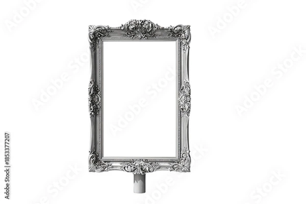 Obraz Ornate Empty Picture Frame on White Background