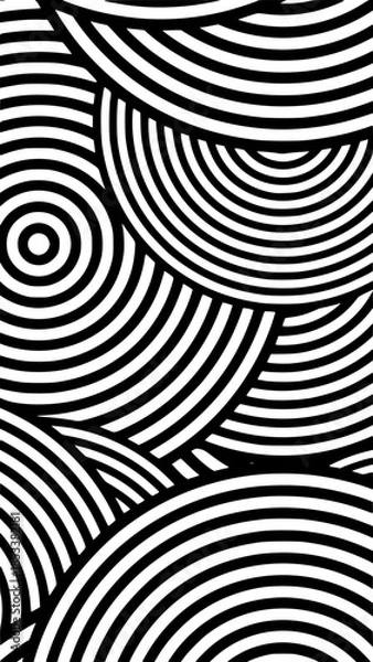 Fototapeta black and white seamless pattern