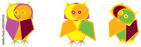 Obraz Bright Sacred Owls