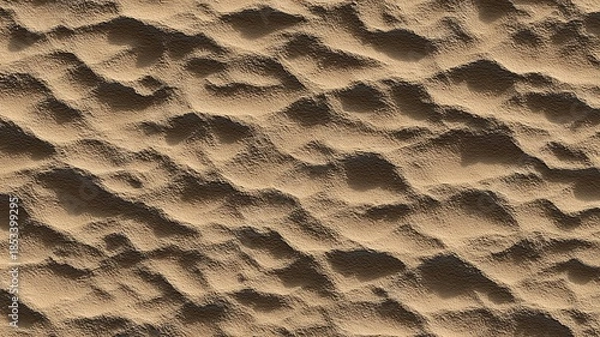Obraz Sand dunes pattern with light and shadow. AI generated