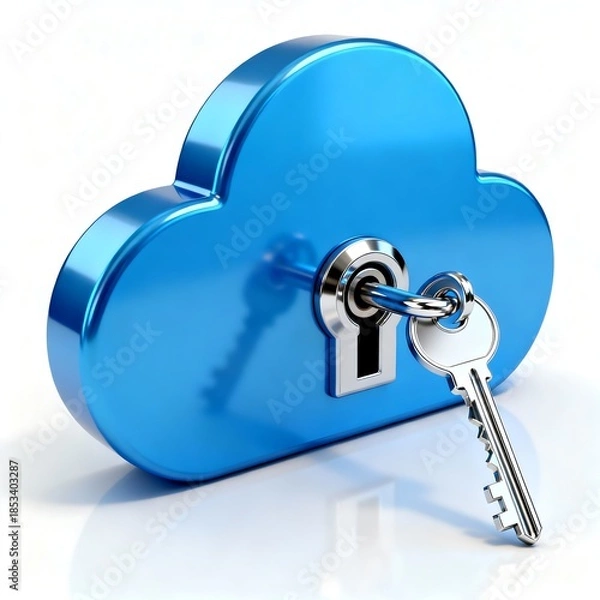 Obraz Private Cloud Access – Cybersecurity Illustration