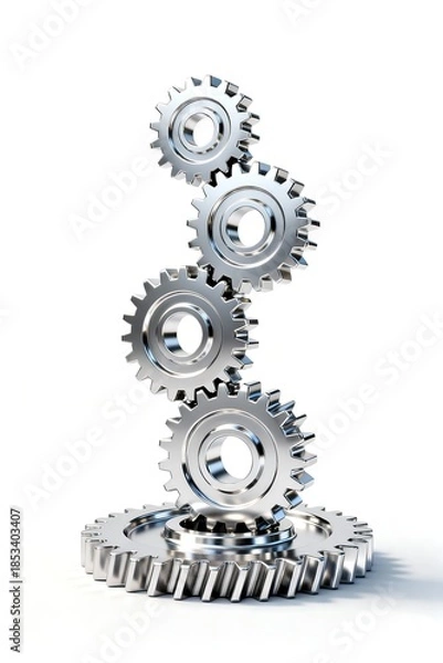 Obraz Interlocking Gears – Process Automation and Efficiency