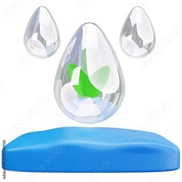 Obraz Clean Water Drop Concept