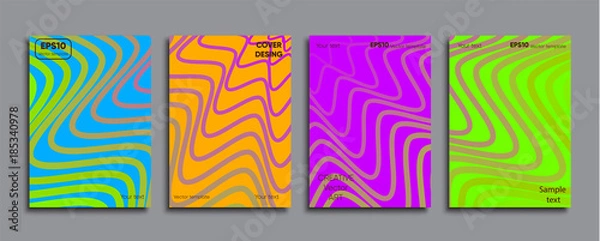 Obraz Creative colored cover. Cover design.