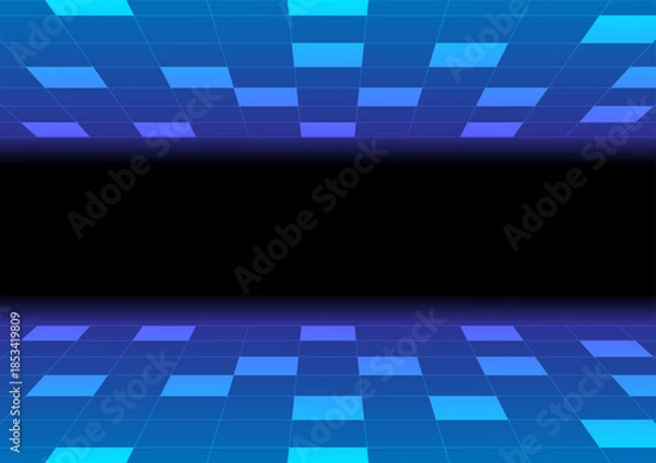 Obraz Abstract background with perspective grid