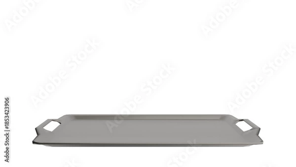 Fototapeta Empty Serving Tray with Handles