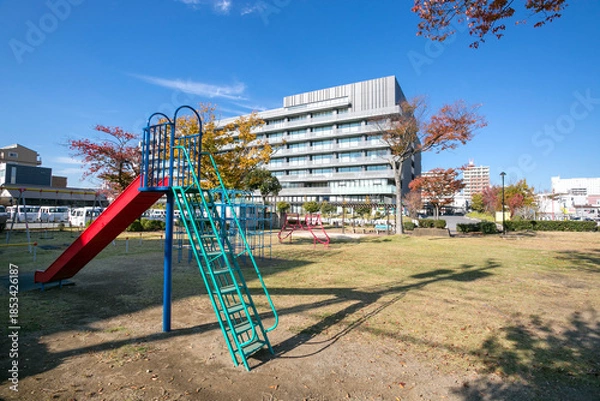 Obraz 中央1丁目南児童公園（茨城県水戸市中央１丁目５）