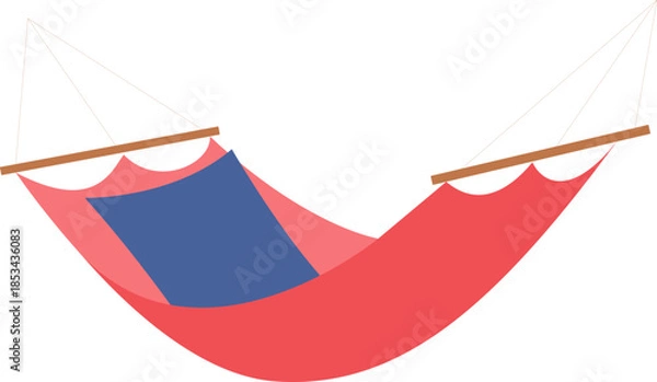 Fototapeta Colorful Hammock Vector Element