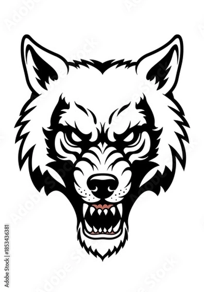 Fototapeta 鋭い牙、静かな怒り