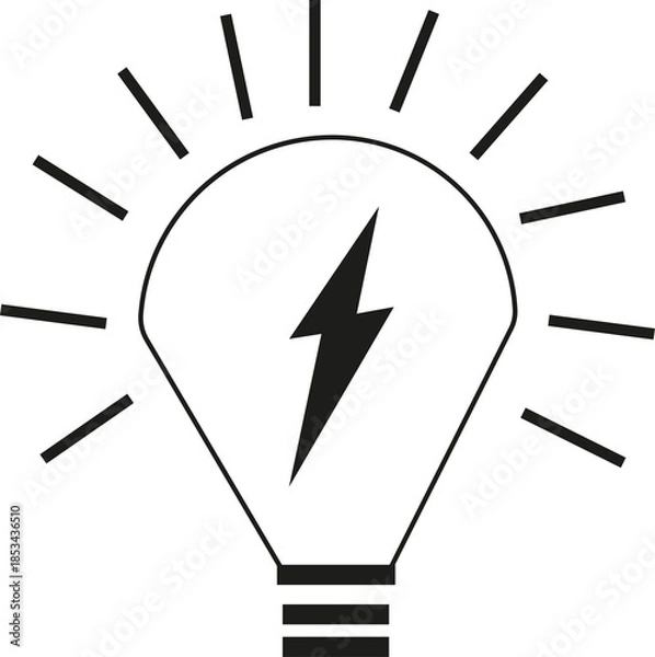 Obraz light bulb icon