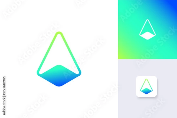 Obraz arrow icon logo design inspiration vector template