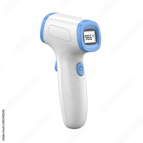 Fototapeta [Generative AI] 비접촉식 적외선 체온계 의료기기