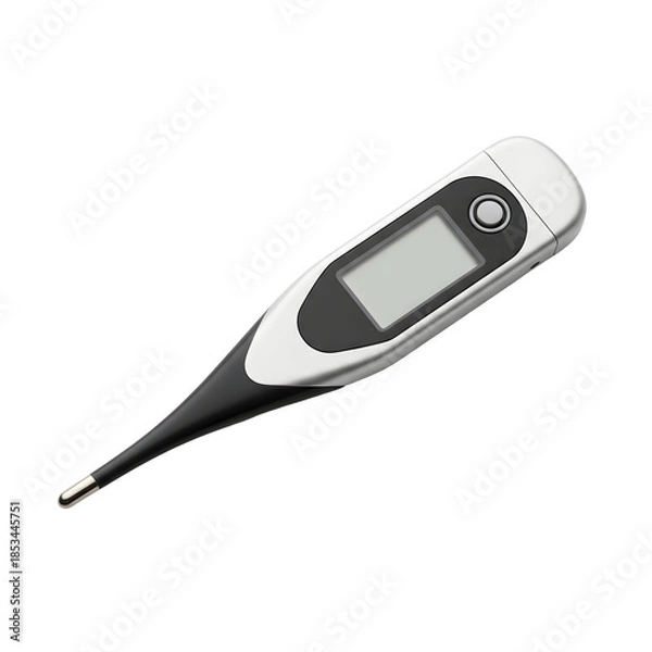 Fototapeta [Generative AI] 디지털 전자 체온계 의료기기