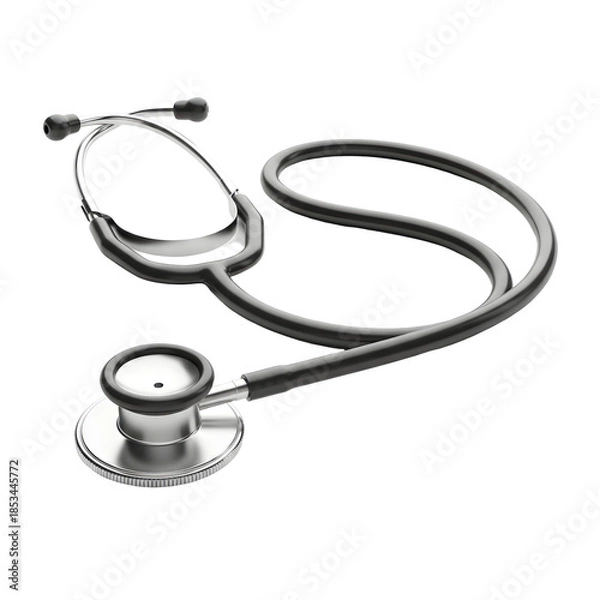 Fototapeta [Generative AI] 의료용 청진기 스테토스코프
